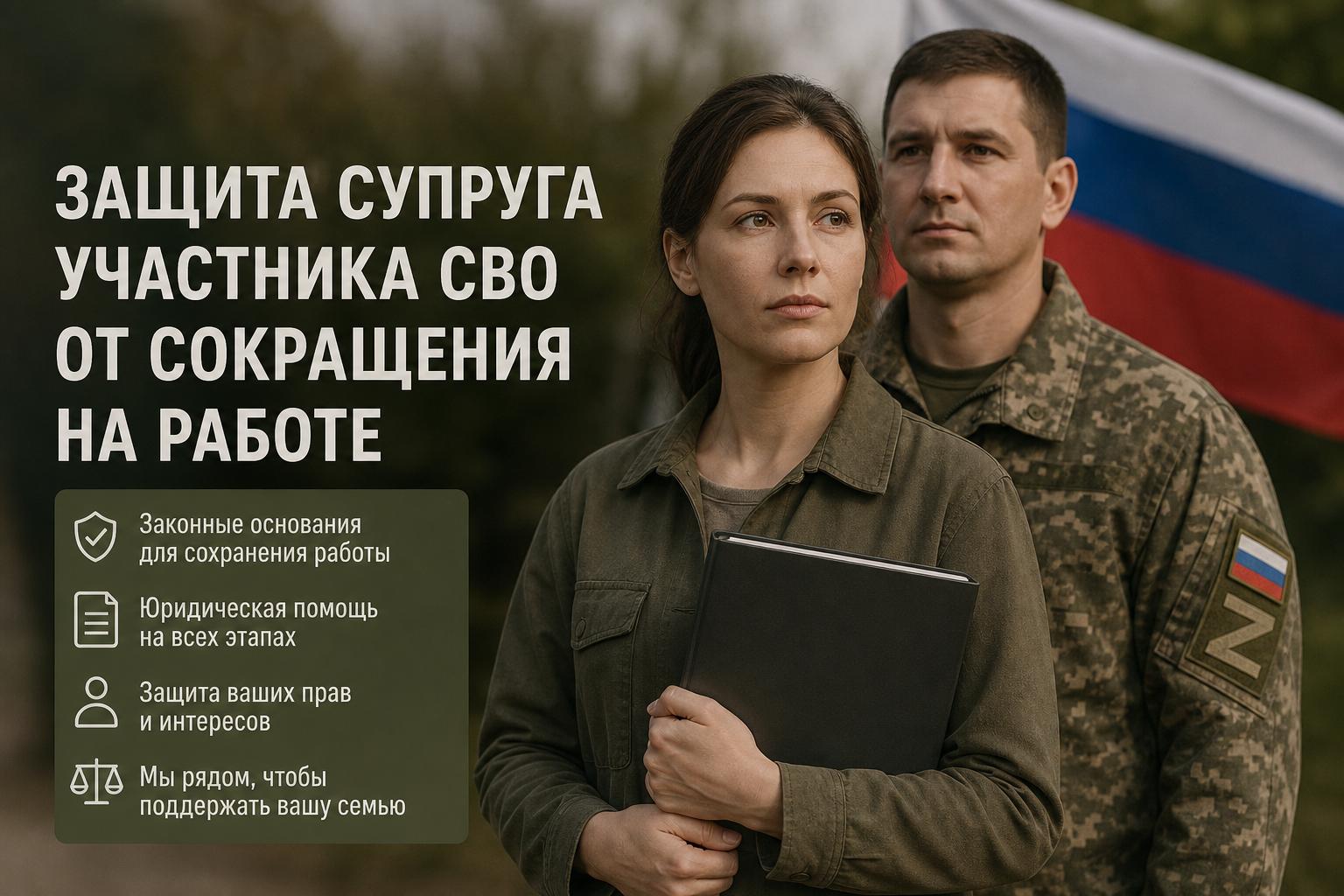 Защита супруга участника СВО от сокращения на работе: что важно знать и как действовать