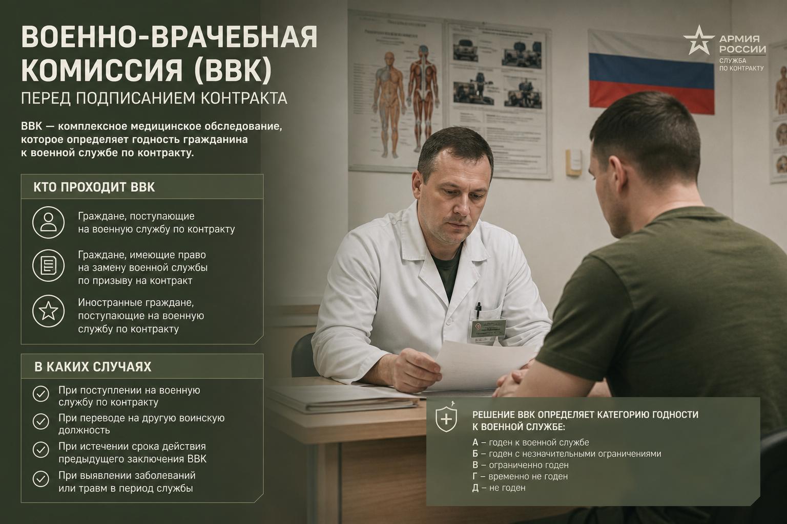 Военно-врачебная комиссия перед подписанием контракта. Кто проходит ВВК и в каких случаях Военно-врачебная комиссия перед подписанием контракта. Кто проходит ВВК и в каких случаях