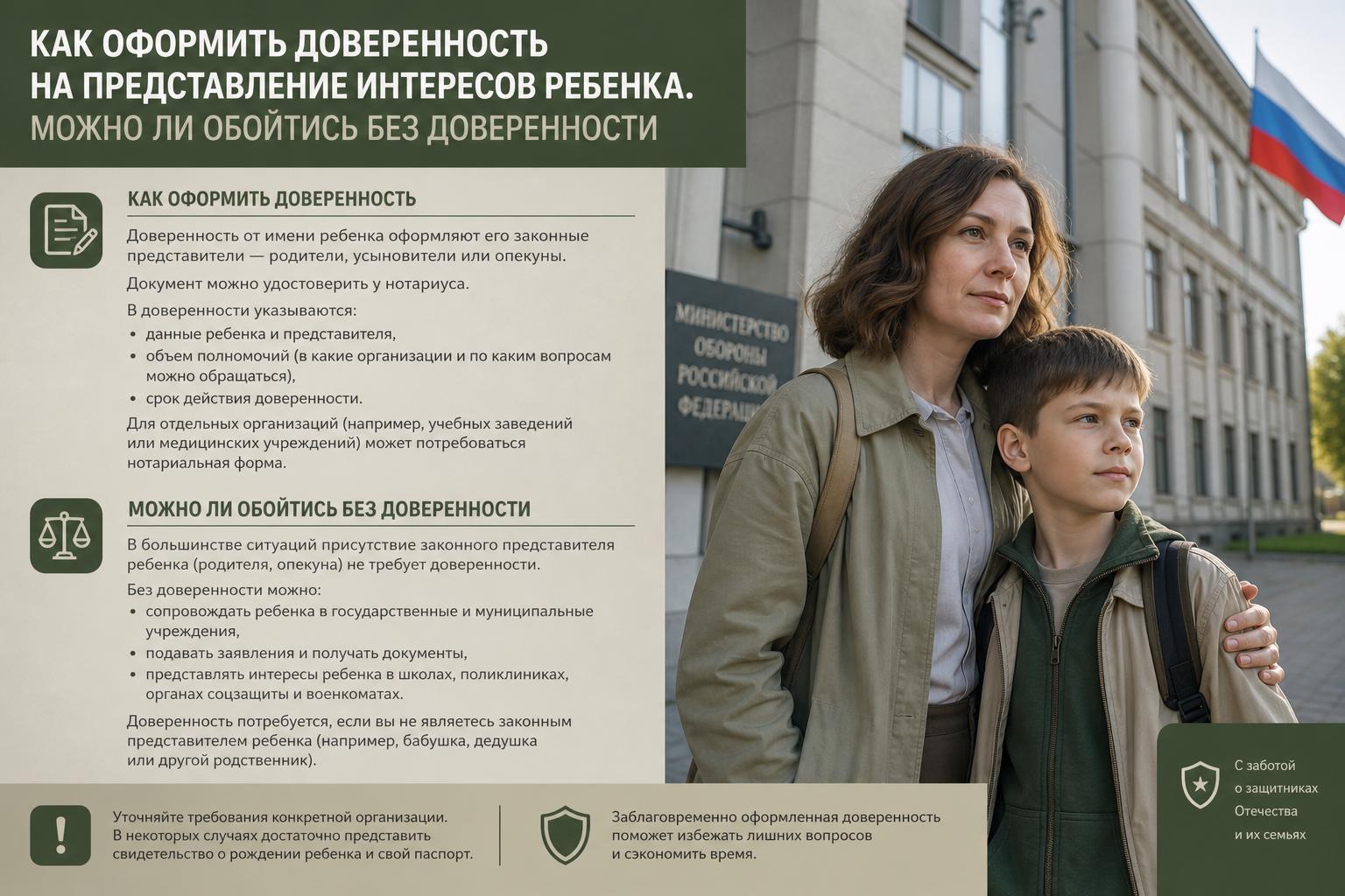 Как оформить доверенность на представление интересов ребенка. Можно ли обойтись без доверенности Как оформить доверенность на представление интересов ребенка. Можно ли обойтись без доверенности