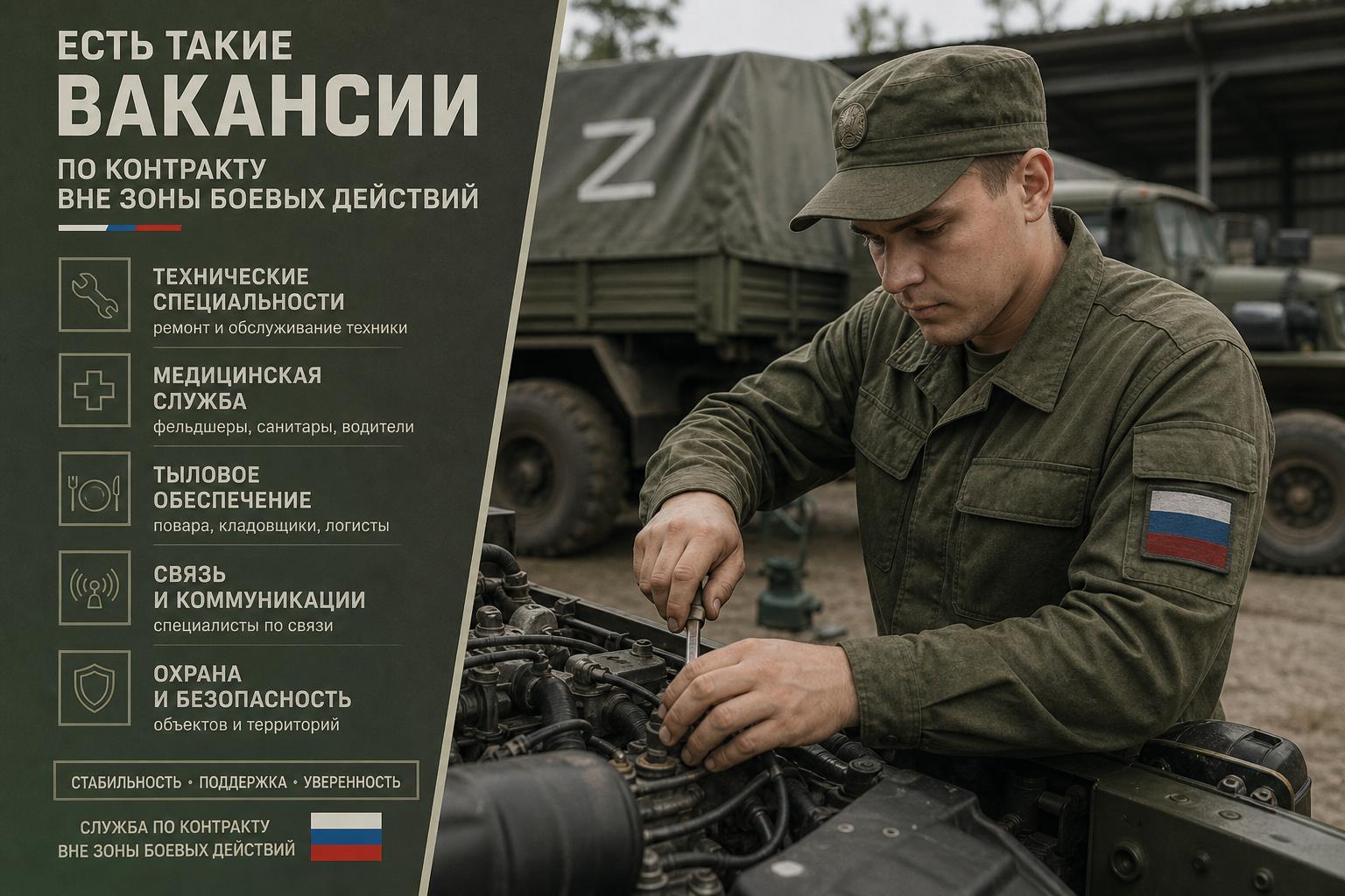 Есть ли вакансии по контракту вне зоны боевых действий: где служат не на передовой и что важно знать заранее