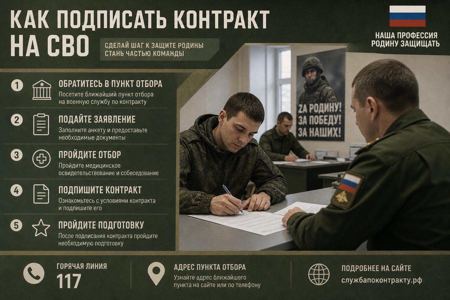 Как подписать контракт на СВО: что важно знать до подачи заявки