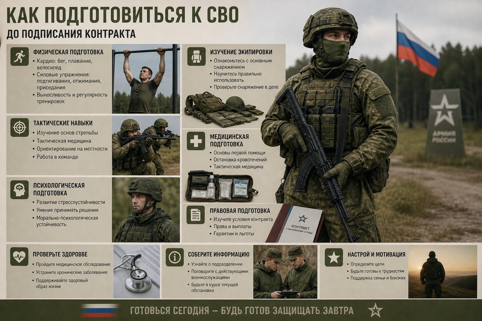 Как подготовиться к СВО до подписания контракта: спокойный и трезвый план действий