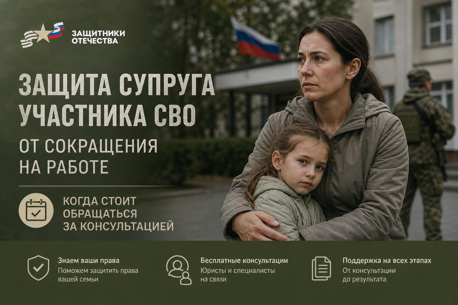 Защита супруга участника СВО от сокращения на работе. Когда стоит обращаться за консультацией Защита супруга участника СВО от сокращения на работе. Когда стоит обращаться за консультацией