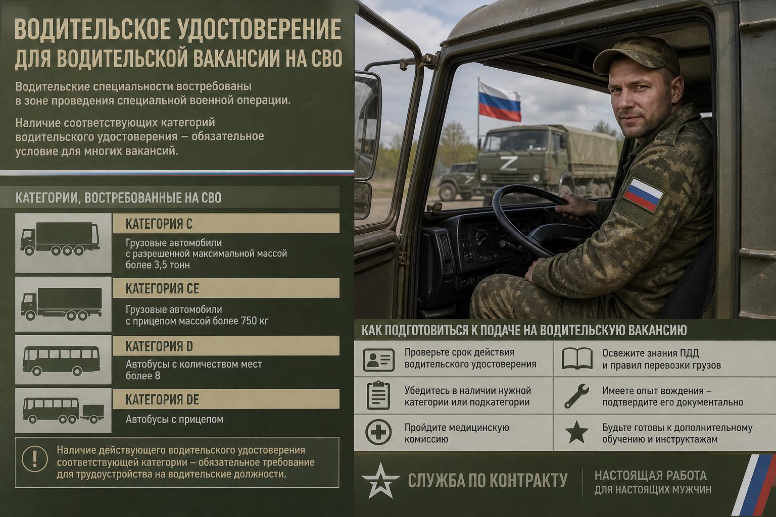 Водительское удостоверение для водительской вакансии на СВО. Как подготовиться к подаче на водительскую вакансию Водительское удостоверение для водительской вакансии на СВО. Как подготовиться к подаче на водительскую вакансию