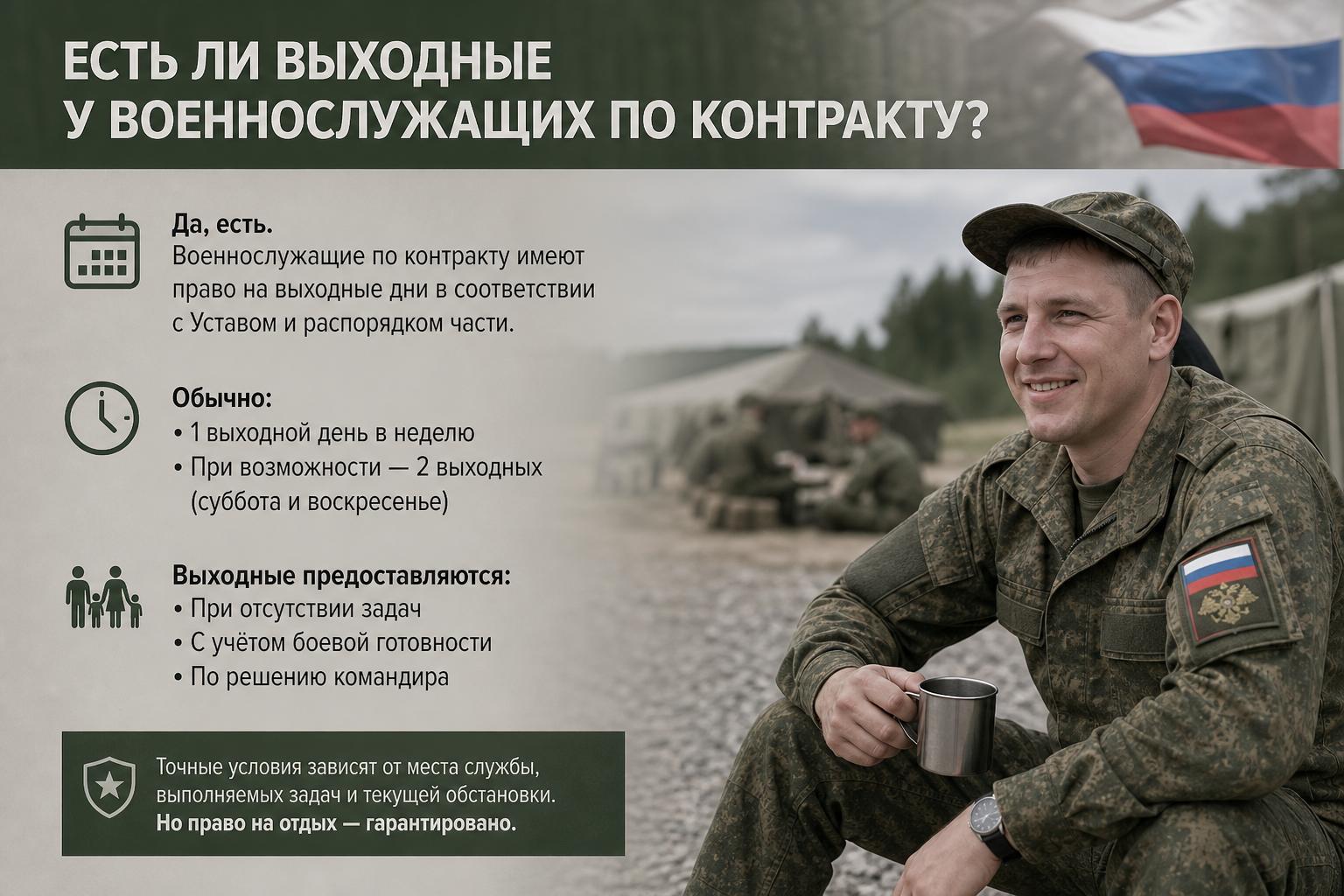 Есть ли выходные у военнослужащих по контракту: как на самом деле устроен режим службы