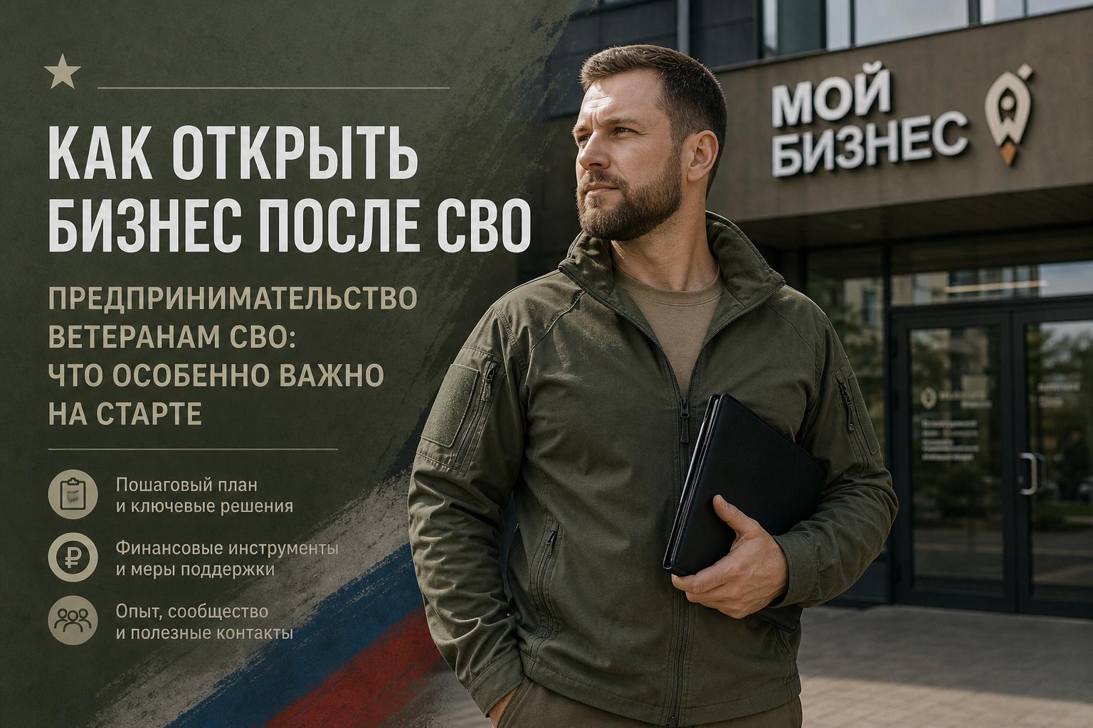 Как открыть бизнес после СВО. Предпринимательство ветеранам СВО: что особенно важно на старте Как открыть бизнес после СВО. Предпринимательство ветеранам СВО: что особенно важно на старте
