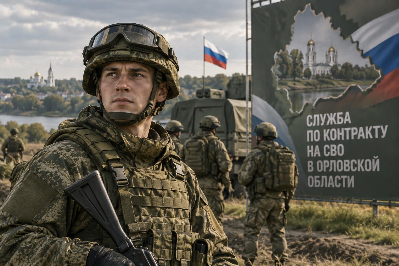 Служба по контракту на СВО в Орловской области