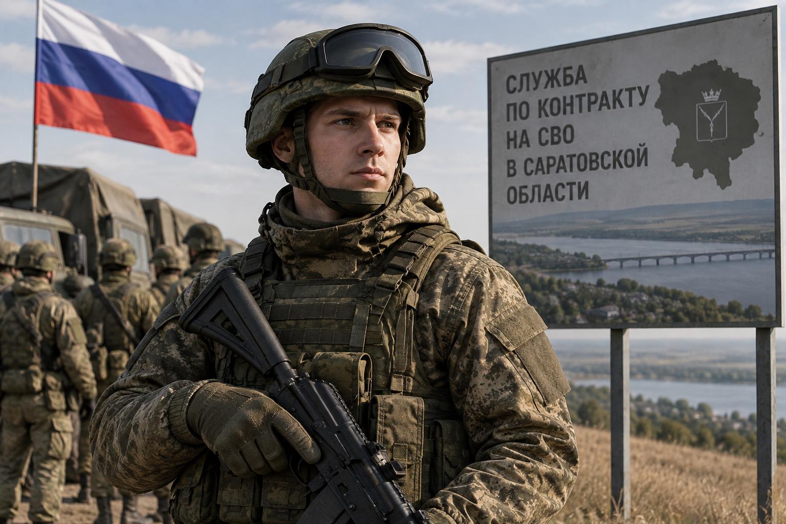 Служба по контракту на СВО в Саратовской области