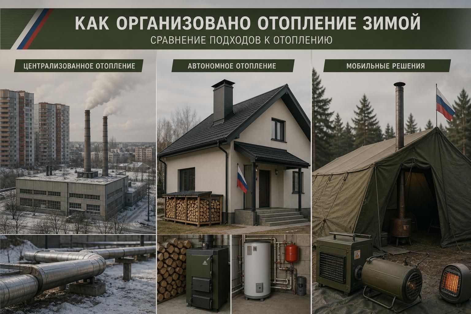 Как организовано отопление зимой. Сравнение подходов к отоплению