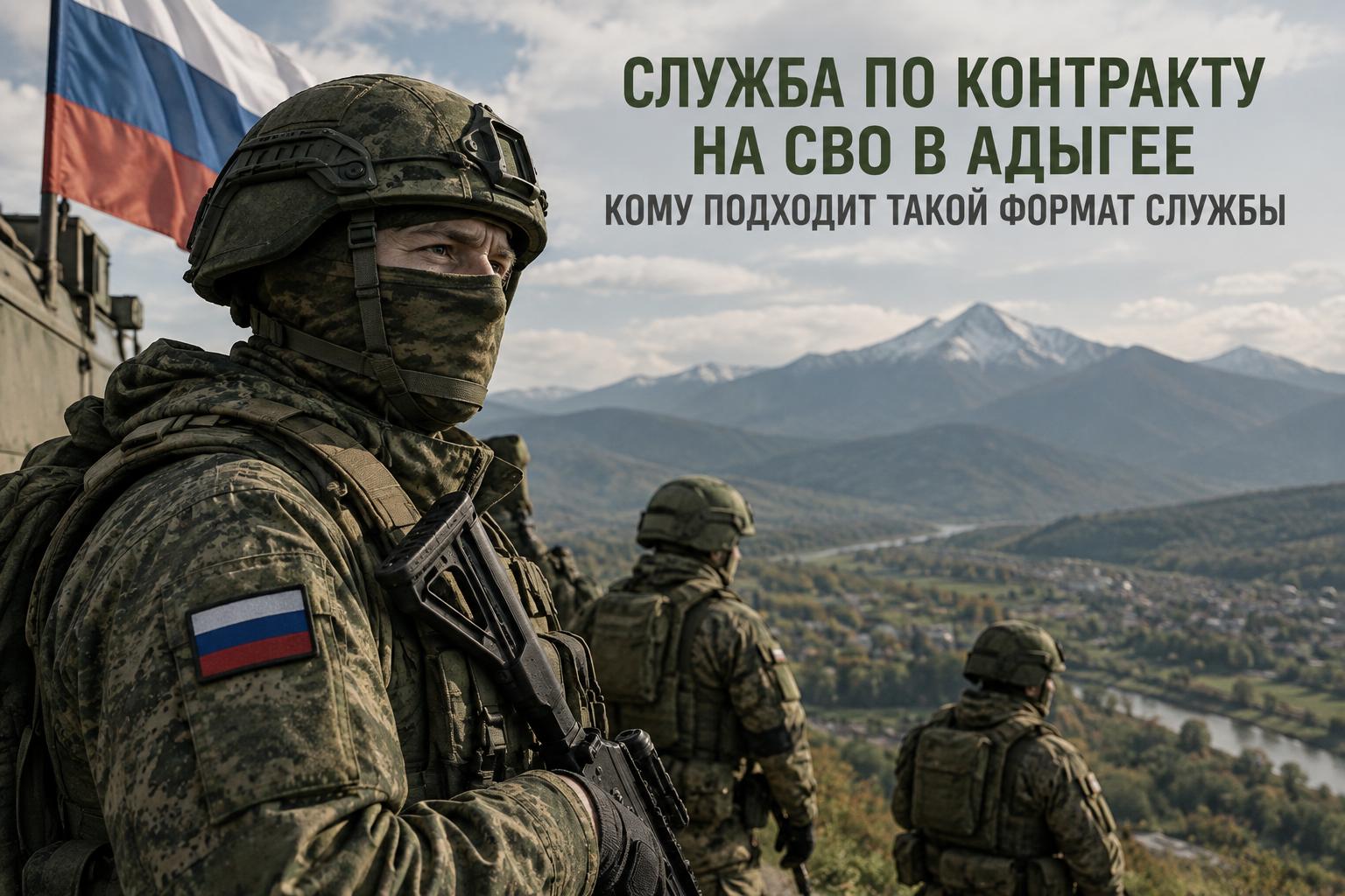 Служба по контракту на СВО в Адыгее. Кому подходит такой формат службы Служба по контракту на СВО в Адыгее. Кому подходит такой формат службы