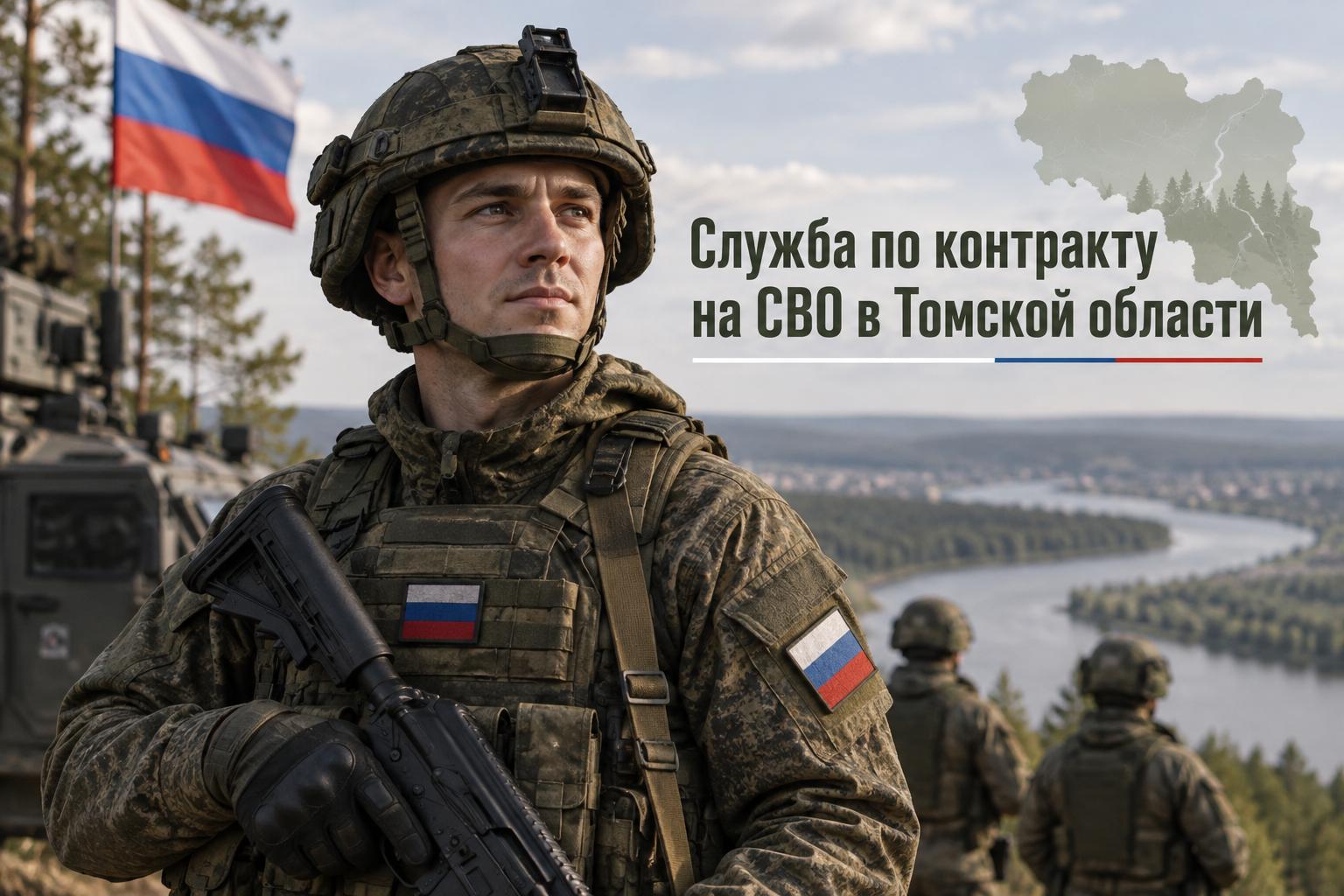 Служба по контракту на СВО в Томской области