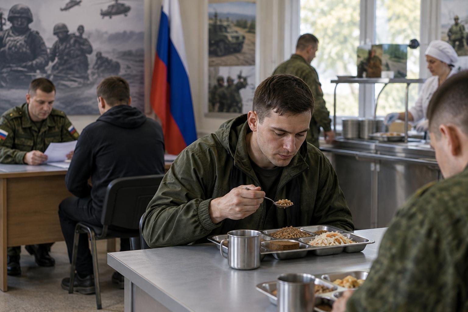 Питание при оформлении военного контракта