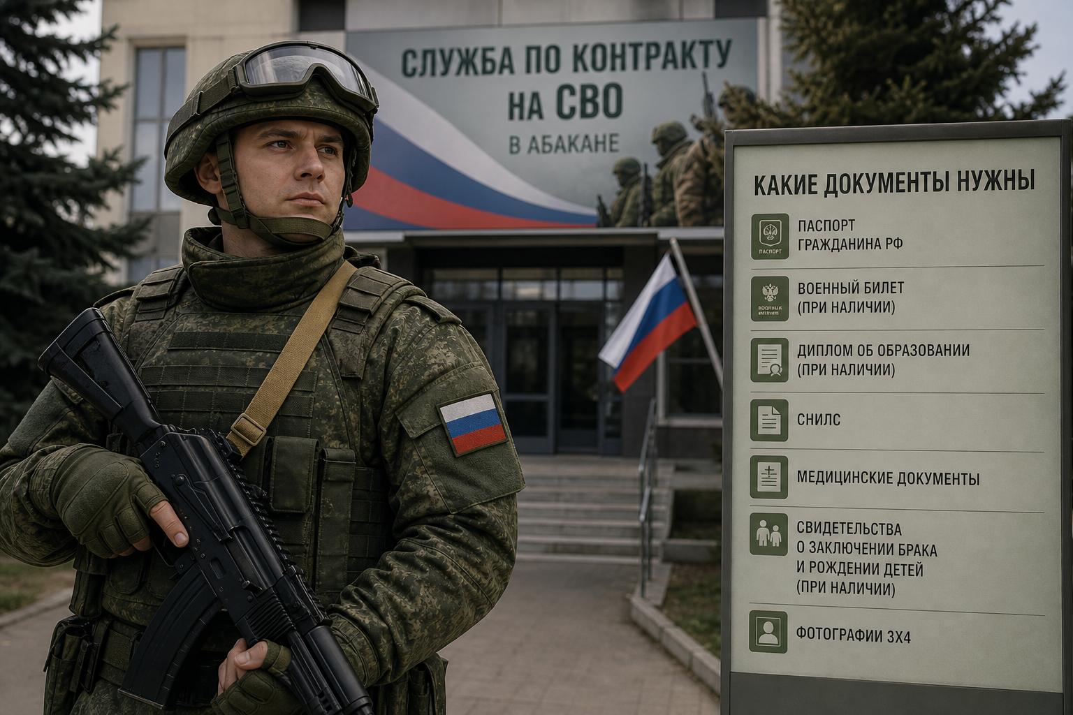 Служба по контракту на СВО в Абакане. Какие документы обычно нужны Служба по контракту на СВО в Абакане. Какие документы обычно нужны