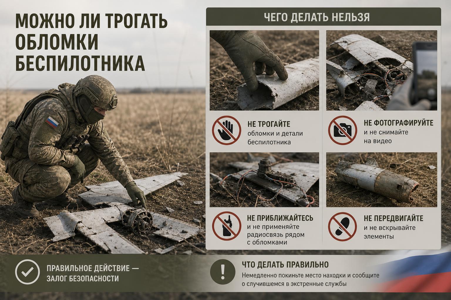 Можно ли трогать обломки беспилотника. Чего делать нельзя Можно ли трогать обломки беспилотника. Чего делать нельзя